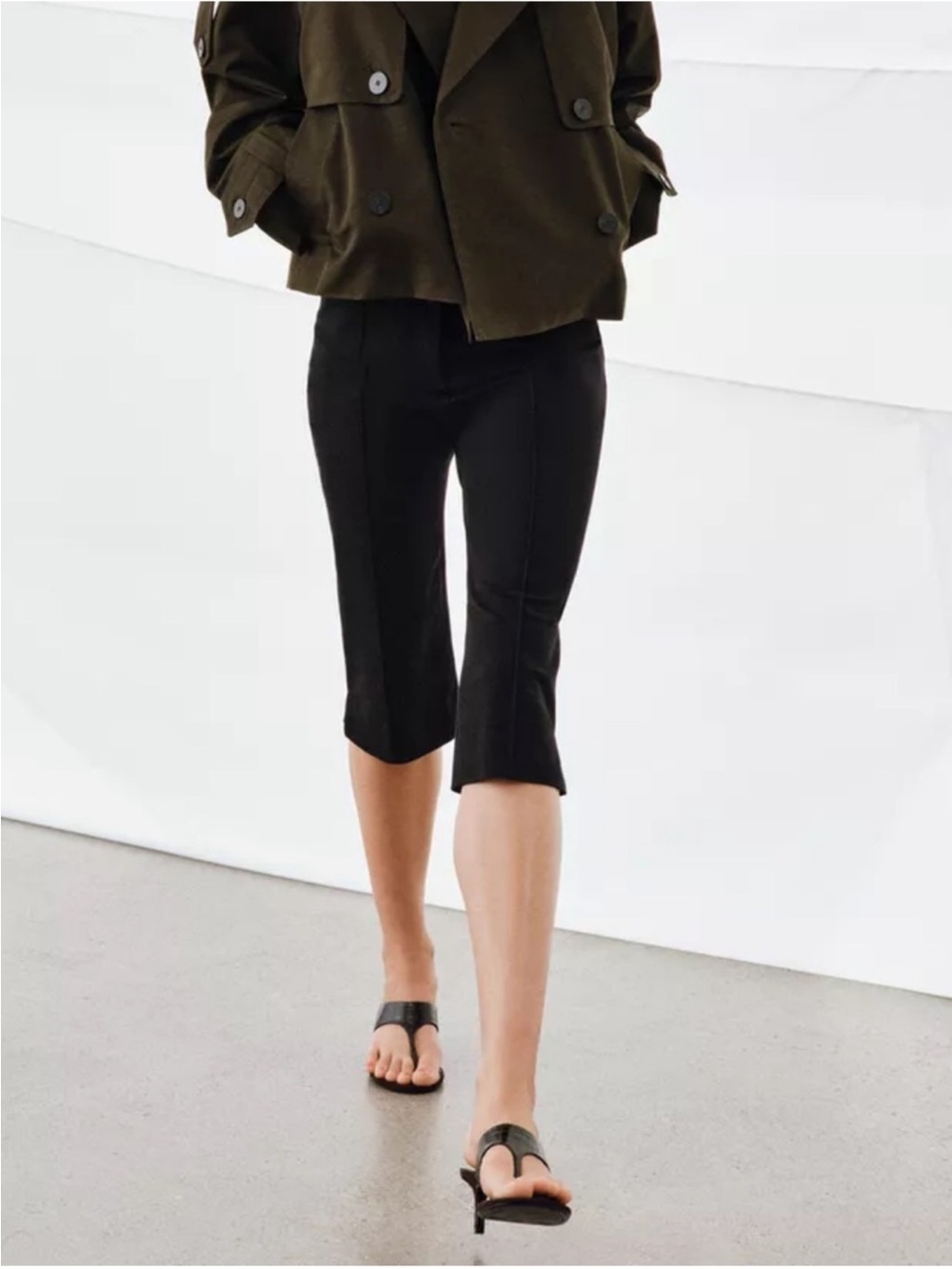 Zara ZW COLLECTION CAPRI PANTS